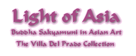 The Light of Asia - Villa Del Prado Buddha Collection - click on this graphic to read a brief introduction on the history of Buddha Sakyamuni in Asian Art
