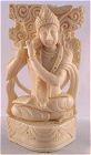 Fine ivory figurine of Krishna, Lord of the Hindu scripture the Bhagavad Gita - from the Villa Del Prado Light of Asia Collection