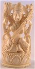 Fine ivory figurine of Saraswati - Hindu goddess of learning - from the Villa Del Prado Light of Asia Collection