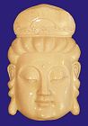 Elephant Ivory Kwanyin pendant - female Boddhisattva - 20th C - from the Villa Del Prado Light of Asia Collection