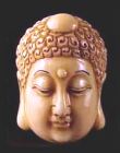 Netsuke carved in the head of Shakyamuni Buddha - from the Villa Del Prado Light of Asia Collection