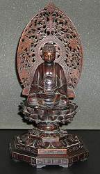 Japanese Buddha -  exceptional boxwood carving (11.5 in. tall) - Meiji period late 19th C
