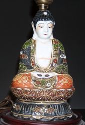 Japanese Satsuma - part of a pair of lamps (7.5 in. tall) - early 20th C